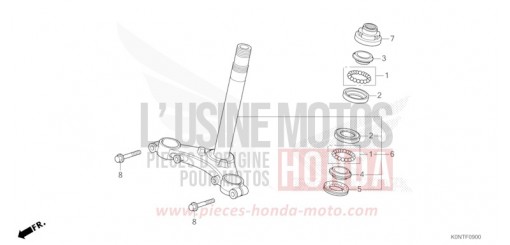 STEERING STEM CBF125MEFT de 2026